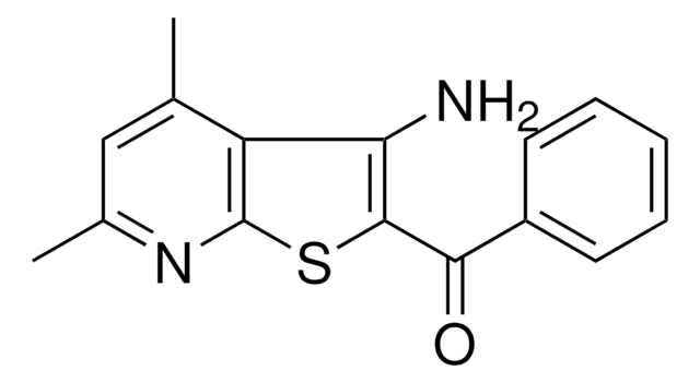 (3-Amino-4,6-dimethyl-furo[2,3-b]pyridin-2-yl)-4-tolyl-methanone structure, CAS 260549-59-5