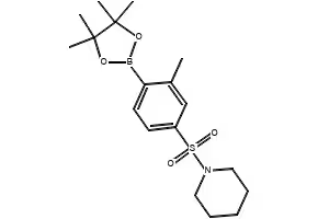 4-Methyl-3-(piperidine-1-sulfonyl)benzoicacid structure, CAS 300383-07-7