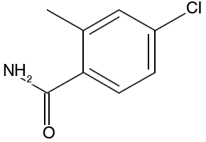 2-methyl-4-chlorobenzamide structure, CAS 1117843-17-0