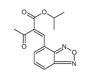 Butanoicacid,2-(2,1,3-benzoxadiazol-4-ylmethylene)-3-oxo-,1-methylethylester structure, CAS 88123-82-4