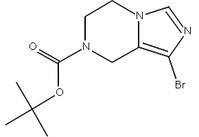 tert-butyl1-bromo-5,6-dihydroimidazo[1,5-a]pyrazine-7(8H)-carboxylate structure, CAS 1188265-64-6