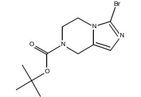 tert-butyl3-bromo-5,6-dihydroimidazo[1,5-a]pyrazine-7(8H)-carboxylate structure, CAS 1188264-74-5