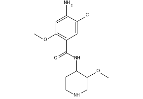 (4-Amino-5-chloro-2-methoxy)-N-[3-methoxy(4-piperidyl)]benzamide structure, CAS 84946-16-7