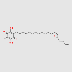 2-[13-(3-Butyl-oxiranyl)-tridecyl]-3,6-dihydroxy-5-methyl[1,4]benzoquinone structure, CAS 887594-47-0