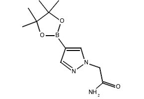 1H-Pyrazole-1-acetamide,4-(4,4,5,5-tetramethyl-1,3,2-dioxaborolan-2-yl)- structure, CAS 1083326-46-8