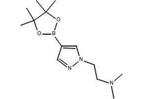 1H-Pyrazole-1-ethanamine,N,N-diethyl-4-(4,4,5,5-tetramethyl-1,3,2-dioxaborolan-2-yl)- structure, CAS 1086111-20-7