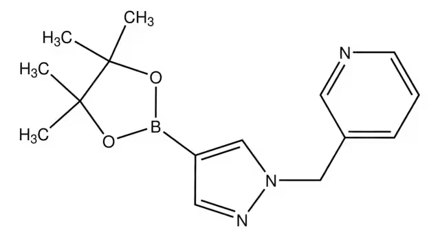 Pyridine,3-[[4-(4,4,5,5-tetramethyl-1,3,2-dioxaborolan-2-yl)-1H-pyrazol-1-yl]methyl]- structure, CAS 864754-21-2