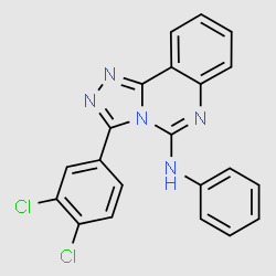 3-(3,4-Dichlorophenyl)-N-phenyl-[1,2,4]triazolo[4,3-c]quinazolin-5-amine structure, CAS 338977-98-3