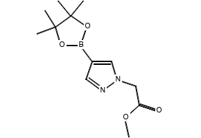 1H-Pyrazole-1-aceticacid,4-(4,4,5,5-tetramethyl-1,3,2-dioxaborolan-2-yl)-,methylester structure, CAS 959585-44-5