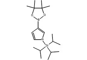 1H-Pyrrole,1-(1-methylethyl)-3-(4,4,5,5-tetramethyl-1,3,2-dioxaborolan-2-yl)- structure, CAS 439813-84-0