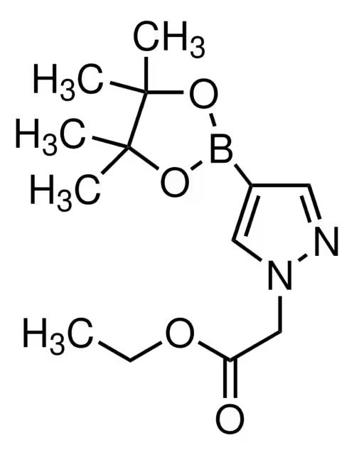 1H-Pyrazole-1-aceticacid,4-(4,4,5,5-tetramethyl-1,3,2-dioxaborolan-2-yl)-,ethylester structure, CAS 864754-16-5