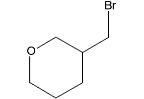 3-(bromomethyl)tetrahydro-2H-pyran structure, CAS 116131-44-3