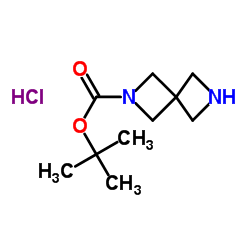 tert-butyl2,6-diazaspiro[3.3]heptane-2-carboxylatehydrochloride structure, CAS 1207840-19-4