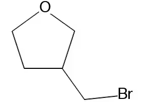 3-(bromomethyl)tetrahydrofuran structure, CAS 165253-29-2
