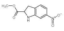 methyl6-nitroindoline-2-carboxylate structure, CAS 428861-43-2