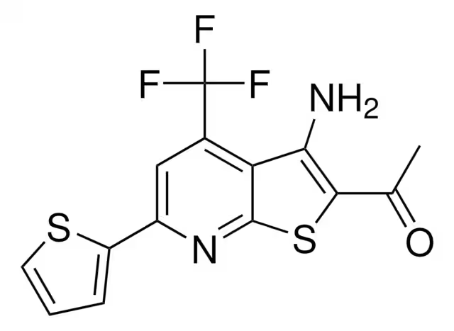 3-(Furan-2-yl)-6-(trifluoromethyl)thieno[3,2-b]pyridine-2-carboxylicacid structure, CAS 477854-03-8
