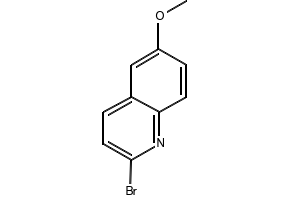 2-bromo-6-methoxyquinoline structure, CAS 476161-59-8