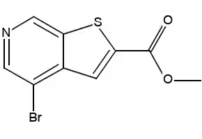 methyl4-bromothieno[2,3-c]pyridine-2-carboxylate structure, CAS 145325-40-2