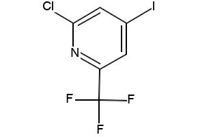 2-chloro-4-iodo-6-(trifluoromethyl)pyridine structure, CAS 205444-22-0
