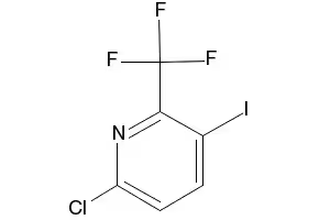 2-chloro-3-iodo-6-(trifluoromethyl)pyridine structure, CAS 205240-59-1