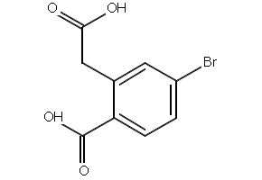 4-bromo-2-(carboxymethyl)benzoicacid structure, CAS 943749-63-1