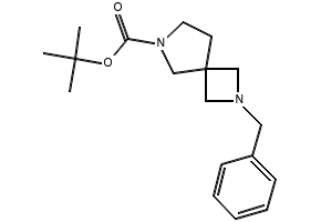 tert-butyl2-benzyl-2,6-diazaspiro[3.4]octane-6-carboxylate structure, CAS 1202179-27-8
