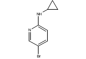 5-bromo-N-cyclopropylpyridin-2-amine structure, CAS 885266-96-6