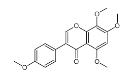 8-Hydroxygenistein-5,7,8,4'-tetramethylether structure, CAS 13539-23-6