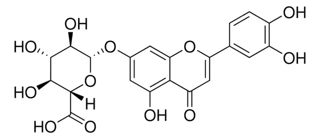 Luteolin-7-glucuronide structure, CAS 29741-10-4