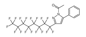 1-Acetyl-3-perfluorooctyl-5-phenylpyrazole structure, CAS 959583-89-2