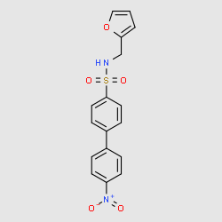 4'-Nitrobiphenyl-4-sulfonicacid(furan-2-yl-methyl)amide structure, CAS 311784-71-1