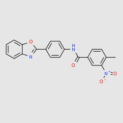 N-(4-Benzooxazol-2-yl-phenyl)-4-methyl-3-nitrobenzamide structure, CAS 331446-69-6