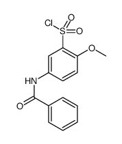 5-Benzoylamino-2-methoxybenzenesulfonylchloride structure, CAS 886496-50-0