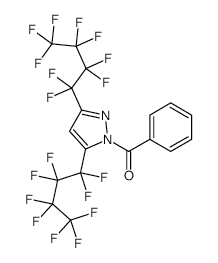 1-Benzoyl-3,5-bis(perfluorobutyl)pyrazole structure, CAS 231630-89-0