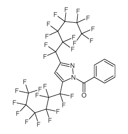 1-Benzoyl-3,5-bis(perfluorohexyl)pyrazole structure, CAS 230295-10-0