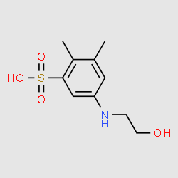 5-(2-Hydroxyethylamino)-2,3-dimethylbenzenesulfonicacid structure, CAS 916792-61-5