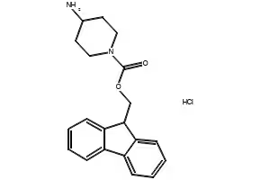 1-Fmoc-4-aminopiperidinehydrochloride structure, CAS 811841-89-1