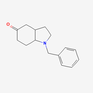 (3AS,7AR)-1-BENZYLHEXAHYDRO-1H-INDOL-5(6H)-ONE structure, CAS 1260610-92-1