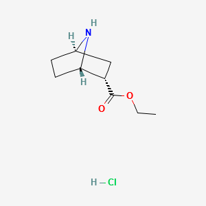 (1S,2S,4R)-ETHYL7-AZABICYCLO[2.2.1]HEPTANE-2-CARBOXYLATEHYDROCHLORIDE structure, CAS 1217814-87-3
