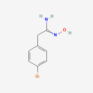 2-(4-Bromophenyl)-1-(hydroxyimino)ethylamine structure, CAS 422560-40-5