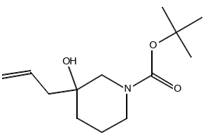TERT-BUTYL4-TERT-BUTYL-3-HYDROXYPIPERIDINE-1-CARBOXYLATE structure, CAS 1188265-71-5