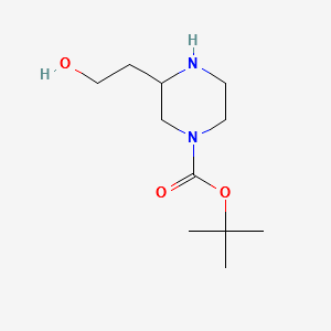 TERT-BUTYL3-(2-HYDROXYETHYL)PIPERAZINE-1-CARBOXYLATE structure, CAS 1188265-73-7