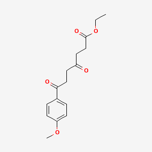 ETHYL7-(4-METHOXYPHENYL)-4,7-DIOXOHEPTANOATE structure, CAS 1188265-06-6