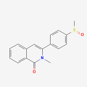 2-METHYL-3-(4-(METHYLSULFINYL)PHENYL)ISOQUINOLIN-1(2H)-ONE structure, CAS 1245647-96-4
