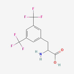 3,5-Bis(trifluoromethyl)-dl-phenylalanine structure, CAS 237076-69-6