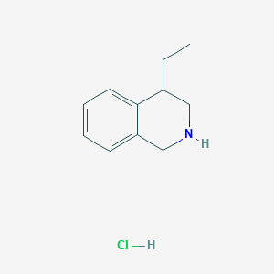 4-ETHYL-1,2,3,4-TETRAHYDROISOQUINOLINEHYDROCHLORIDE structure, CAS 1245642-60-7