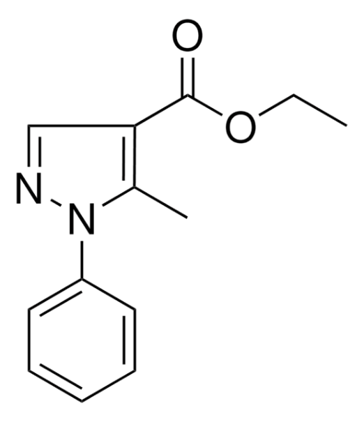 Methyl5-methyl-1-phenylpyrazole-4-carboxylate structure, CAS 7189-01-7