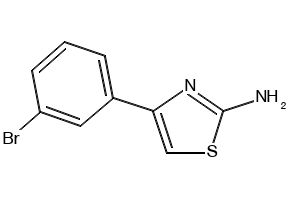 4-(3-Bromo-phenyl)-thiazol-2-ylamine structure, CAS 105512-81-0