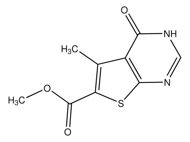 Methyl5-methyl-4-oxo-3,4-dihydrothieno[2,3-d]pyrimidine-6-carboxylate structure, CAS 457911-10-3