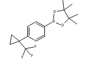 1-(1-(2-(TRIFLUOROMETHYL)PHENYL)CYCLOPROPYL)PIPERAZINEHYDROCHLORIDE structure, CAS 1245646-33-6